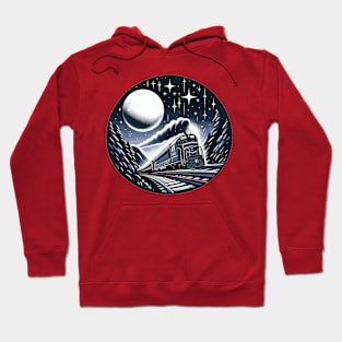 Train Traveling Through The Night Hoodie